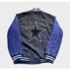 NFL Dallas Cowboys Gray And Blue Wool Jacket