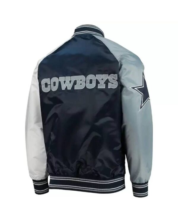 NFL Dallas Cowboys Tricolor Satin Jacket