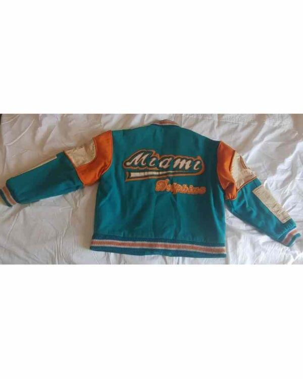 NFL Miami Dolphins Vintage Retro Varsity Jacket
