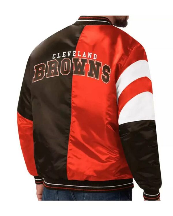 NFL Multi Cleveland Browns Satin Jacket