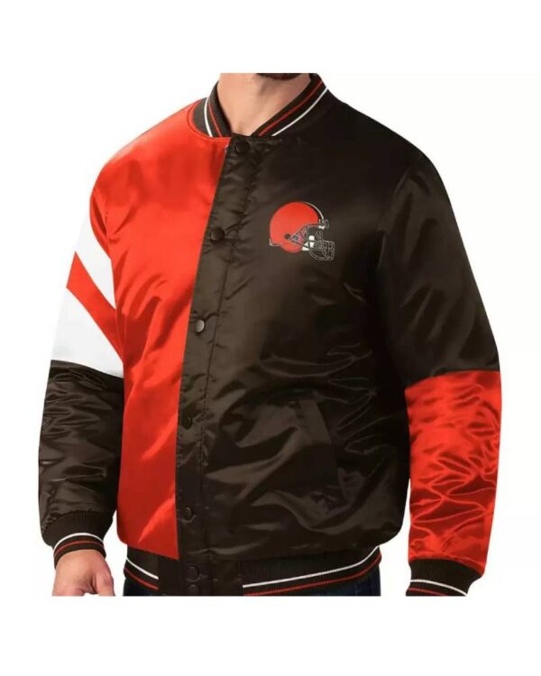 NFL Multi Cleveland Browns Satin Jacket