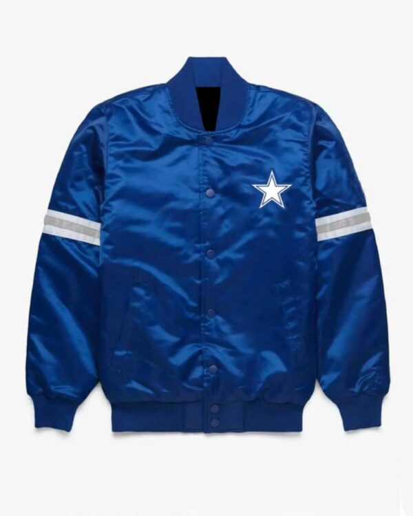 NFL Royal Blue Dallas Cowboys Satin Jacket