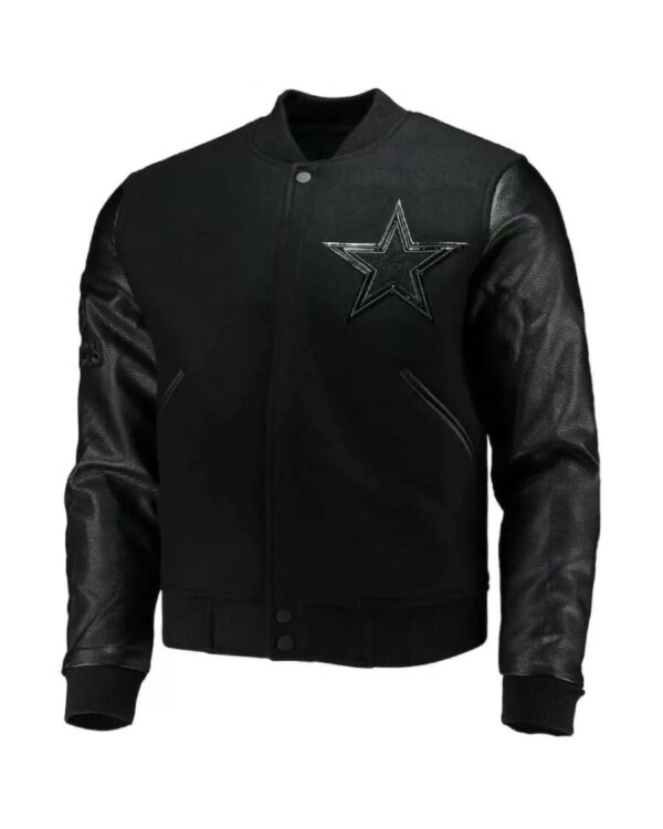 NFL Team Dallas Cowboys Black Varsity Jacket