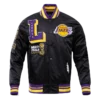 Los Angeles Lakers Mash Up Logo Satin Jacket