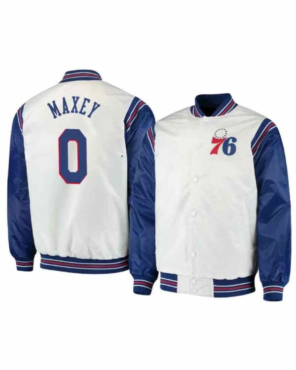 Philadelphia 76ers Tyrese Maxey Renegade Satin Jacket