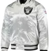 Men’s Raiders Las Vegas Super Bowl XI Silver Jacket