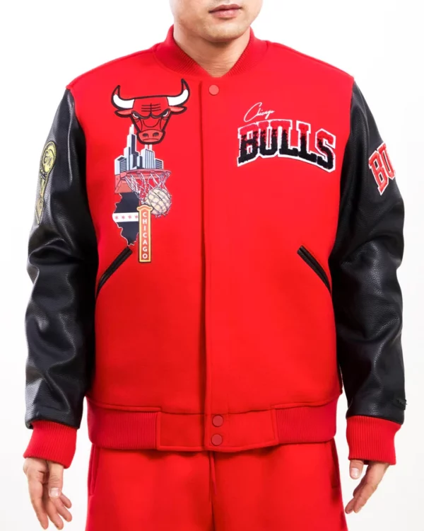 Chicago Bulls Home Town Wool Varsity Jacket