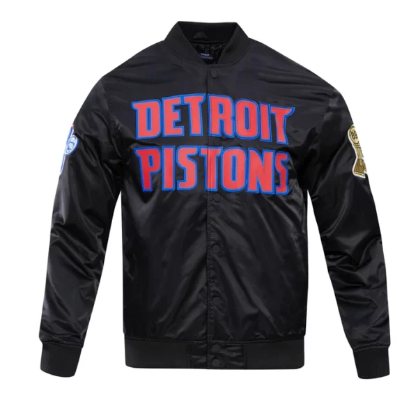 Detroit Pistons Big Logo Satin Jacket