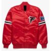 Red NFL Atlanta Falcons Satin Jacket