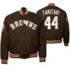 Sione Takitaki Cleveland Browns NFL Satin Jacket