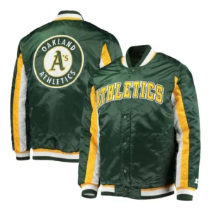 Oakland Athletics The Ace Green Full-Snap Jacket