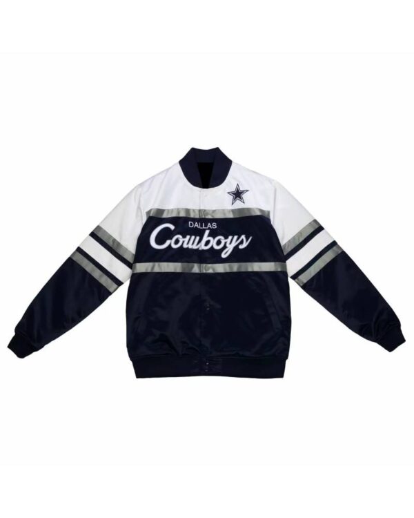 Tricolor NFL Team Dallas Cowboys Satin Jacket