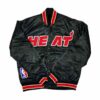 Vintage Black NBA Jeff Hamilton Miami Heat Satin Jacket