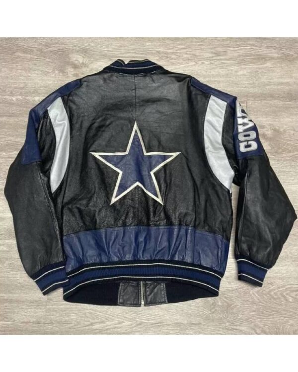 Vintage Carl Banks Dallas Cowboys Leather Jacket