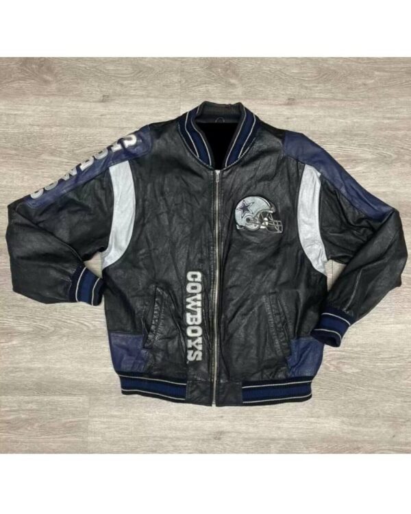 Vintage Carl Banks Dallas Cowboys Leather Jacket