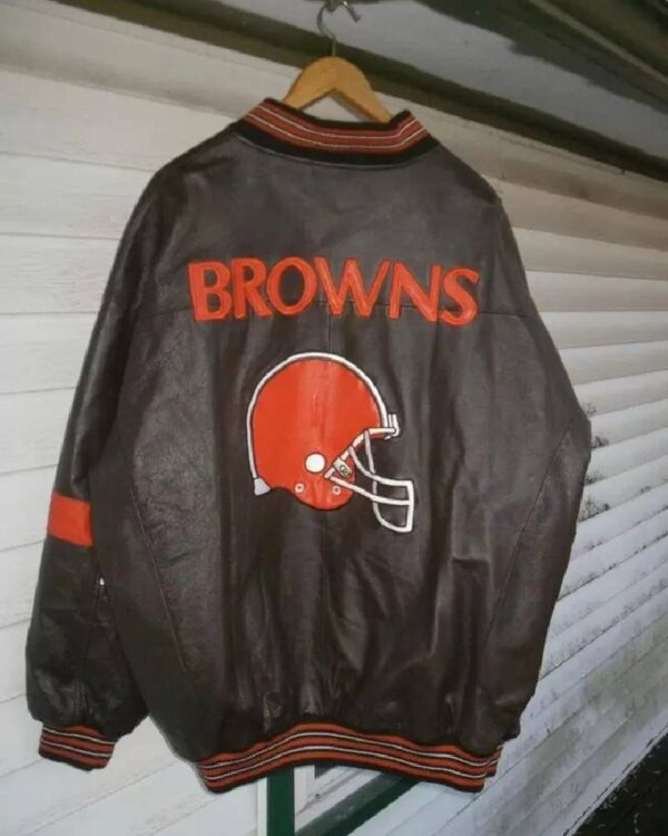 Vintage Carl Banks G III Cleveland Browns Leather Jacket