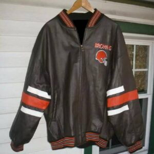 Vintage Carl Banks G III Cleveland Browns Leather Jacket