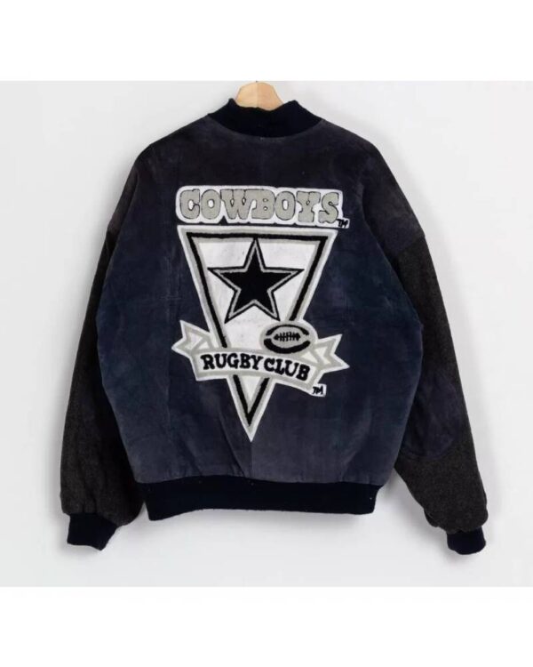 Vintage Dallas Cowboys Rugby Club Suede Jacket