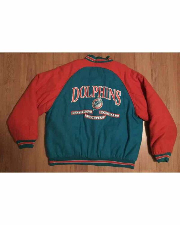Vintage Logo Athletic Miami Dolphins Wool Varsity Jacket