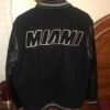 Vintage Miami Heat Jeff Hamilton Black Varsity Jacket