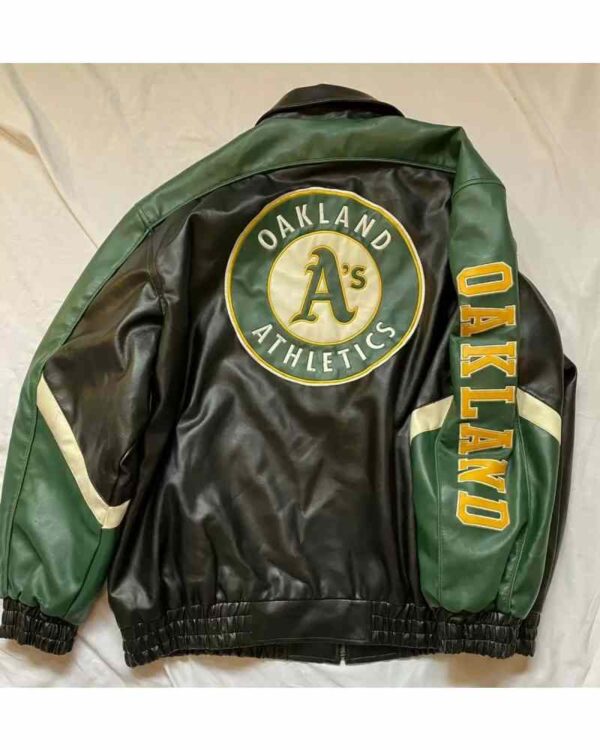 Vintage MLB Oakland Athletics Baseball Leather Jacket