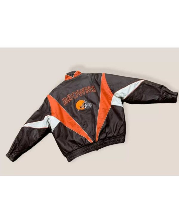 Vintage NFL Cleveland Browns Football Leather Jacket