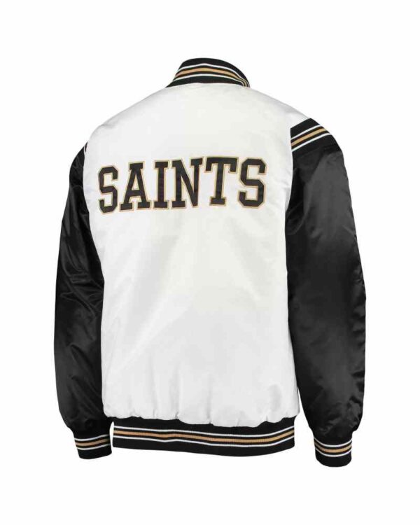 NFL Black New Orleans Saints Satin Jacket