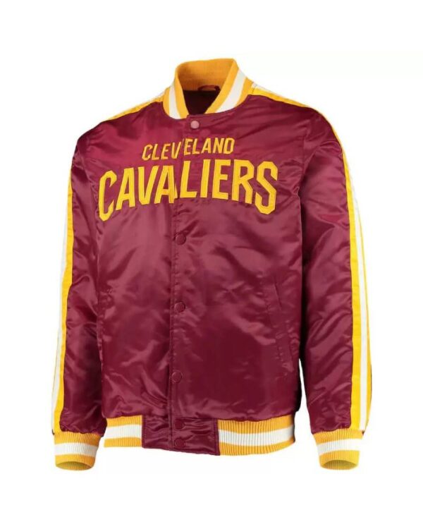 Wine Cleveland Cavaliers The Offensive Satin Jacket