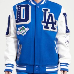 Royal Blue Los Angeles Dodgers Pro Standard Logo Mashup Wool Varsity Heavy Jacket