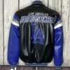 Black Blue MLB Los Angeles Dodgers Leather Jacket