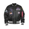 Black Colorado Rockies Alpha Industries X New Era Reversible MA-1 Bomber Jacket