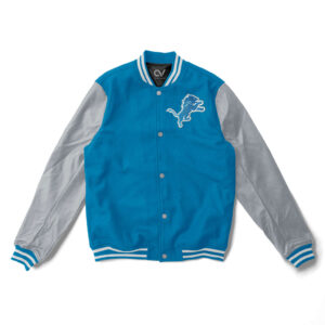 NFL Detroit Lions Varsity Sky Blue Jacket