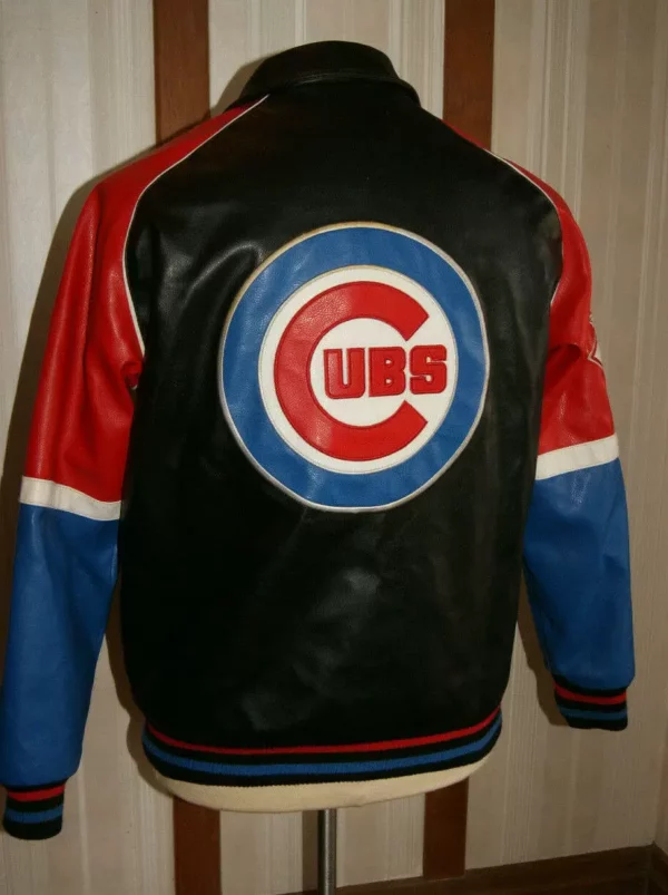 Jeff Hamilton MLB Chicago Cubs Black Leather Jacket