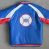 MLB Chicago Cubs Jeff Hamilton Blue Leather Jacket