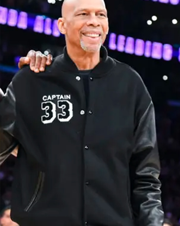 NBA Kareem Abdul-Jabbar Captain Letterman Jacket