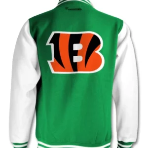 Vintage Green NFL Cincinnati Bengals Cotton Jacket