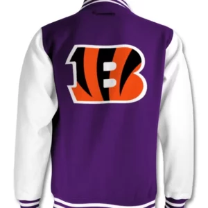 Vintage Purple NFL Cincinnati Bengals Cotton Jacket