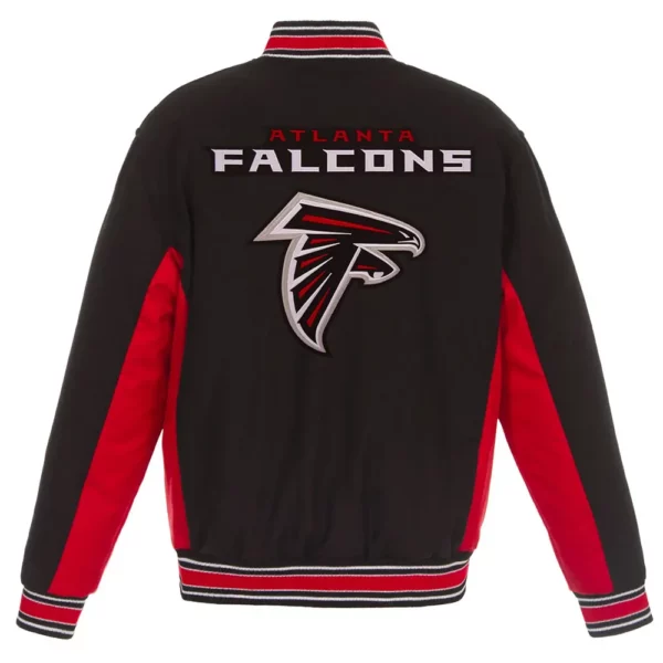 Atlanta Falcons Black and Red Varsity Wool Jacket