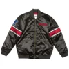 Classic Atlanta Falcons Logo Black Satin Jacket