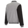 Atlanta Falcons Gray and Black Varsity Wool Jacket