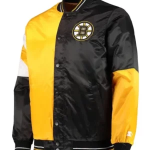 Black/Gold Boston Bruins The Leader Satin Jacket
