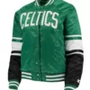 Victory Boston Celtics Kelly Green Satin Jacket