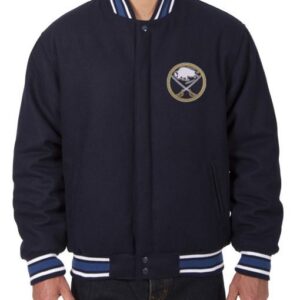 Buffalo Sabres Varsity Navy Blue Wool Jacket