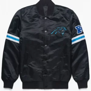 Carolina Panthers Black Satin Jacket
