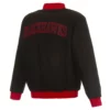 Chicago Blackhawks Commemorative Varsity Black Wool Jacket