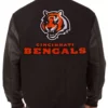 Cincinnati Bengals Letterman White and Black Jacket