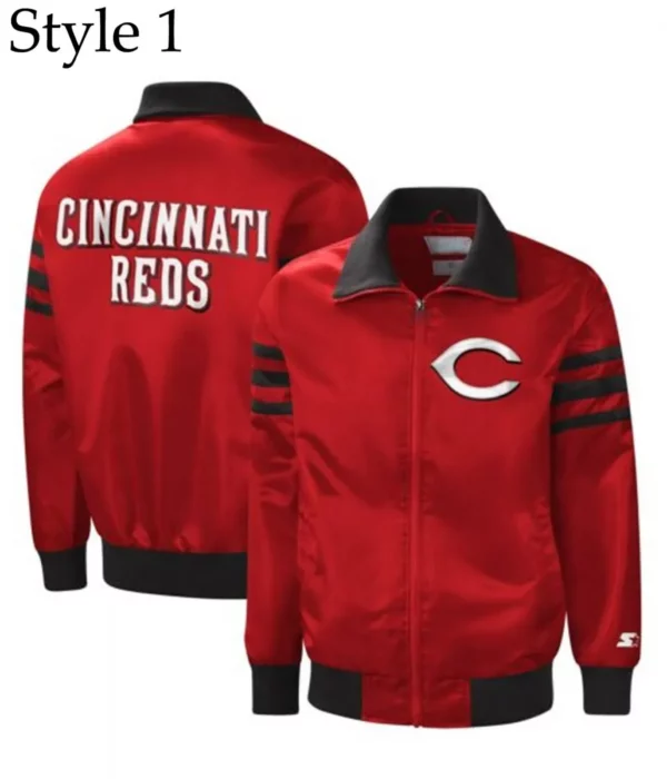 Cincinnati Reds The Captain II Varsity Satin Jacket
