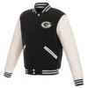 Green Bay Packers Varsity Black/White Jacket