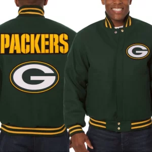 Green Bay Packers Varsity Green Wool Jacket