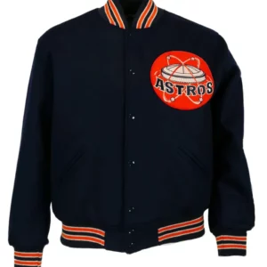 Varsity 1965 Houston Astros Black Wool Jacket